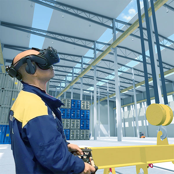 Overhead crane simulator